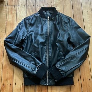 Faux leather jacket